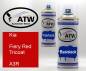 Preview: Kia, Fiery Red Tricoat, A3R: 400ml Sprühdose + 400ml Klarlack - Set, von ATW Autoteile West.